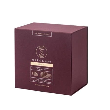 NoAGE men booster – inovatívný booster pre energiu a dlhovekosť pre mužov nad 30 rokov.